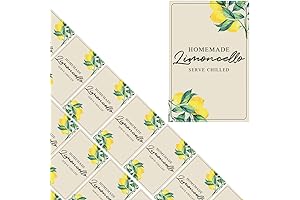 Limoncello Labels - 14 Rectangular 2' x 3' Limoncello Labels for Bottles,...