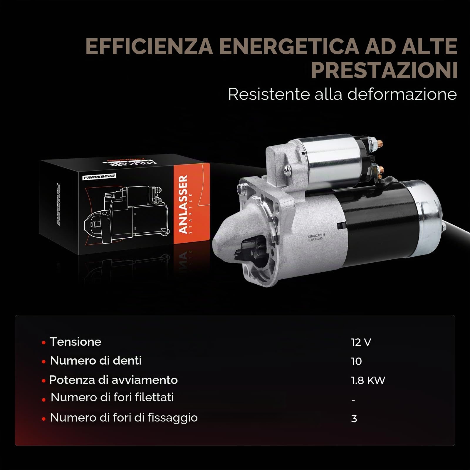 Frankberg Starter compatibile con 145 930 1.9L 1999-2000 BLS Wagon 1.9L 2008-2010 Cruze J300 2.0L 2009-2011 Replace# 55353857