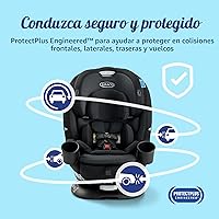 Vista 7 de Graco Turn2Me Asiento de Auto Convertible Giratorio 3 en 1, Cambridge, rotación orientada hacia atrás, modo orientado hacia adelante, Elevador
