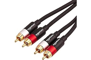 AmazonBasics 8-Foot Subwoofer Cable: Premium Quality for Exceptional Audio Experience