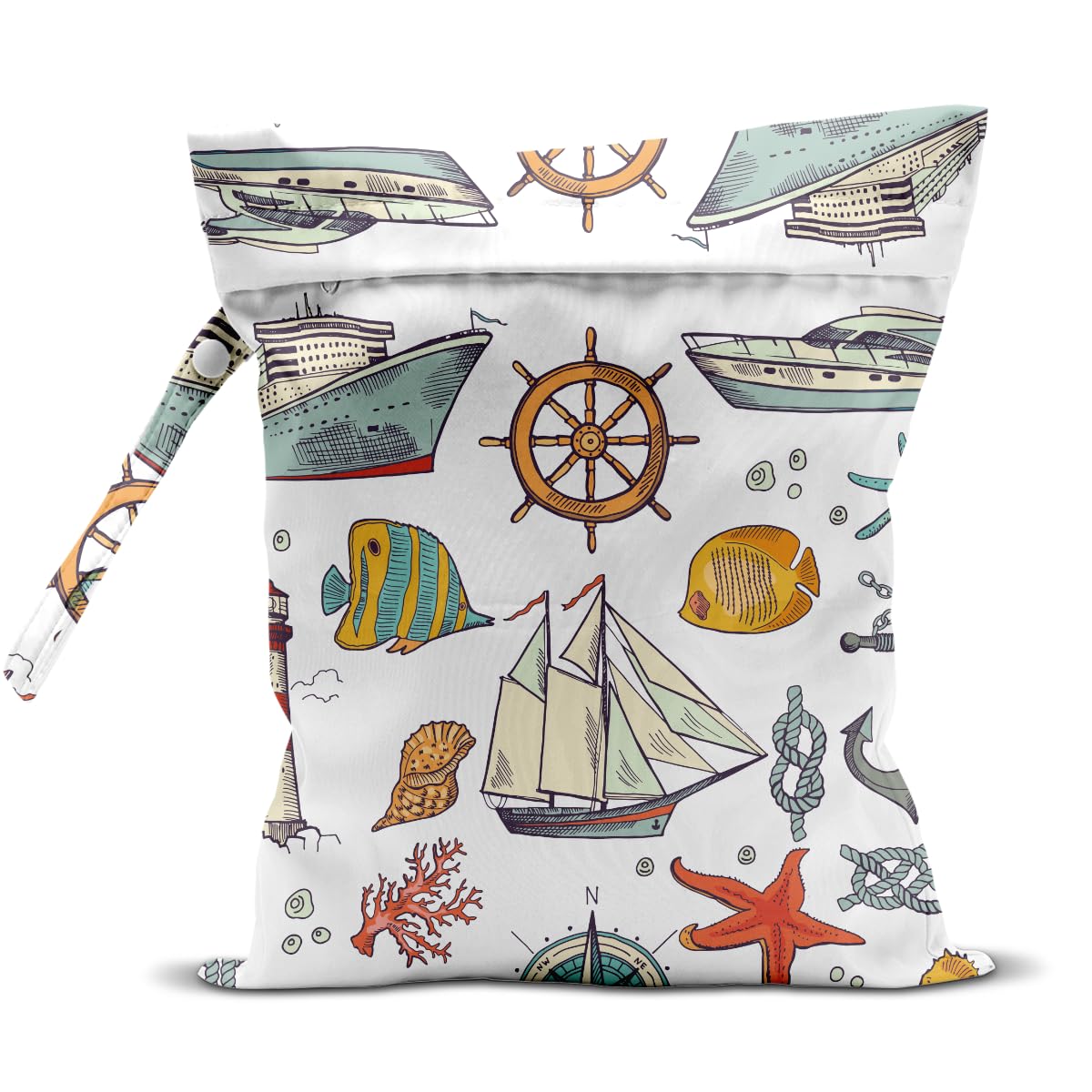 Anycarf Wet Bag for Swimsuit Dirty Diaper Gym Yoga Clothes Wet Dry Bag for Poor Travel Camp Surf Cruise Beach Essentials for Women Men Summer Gifts