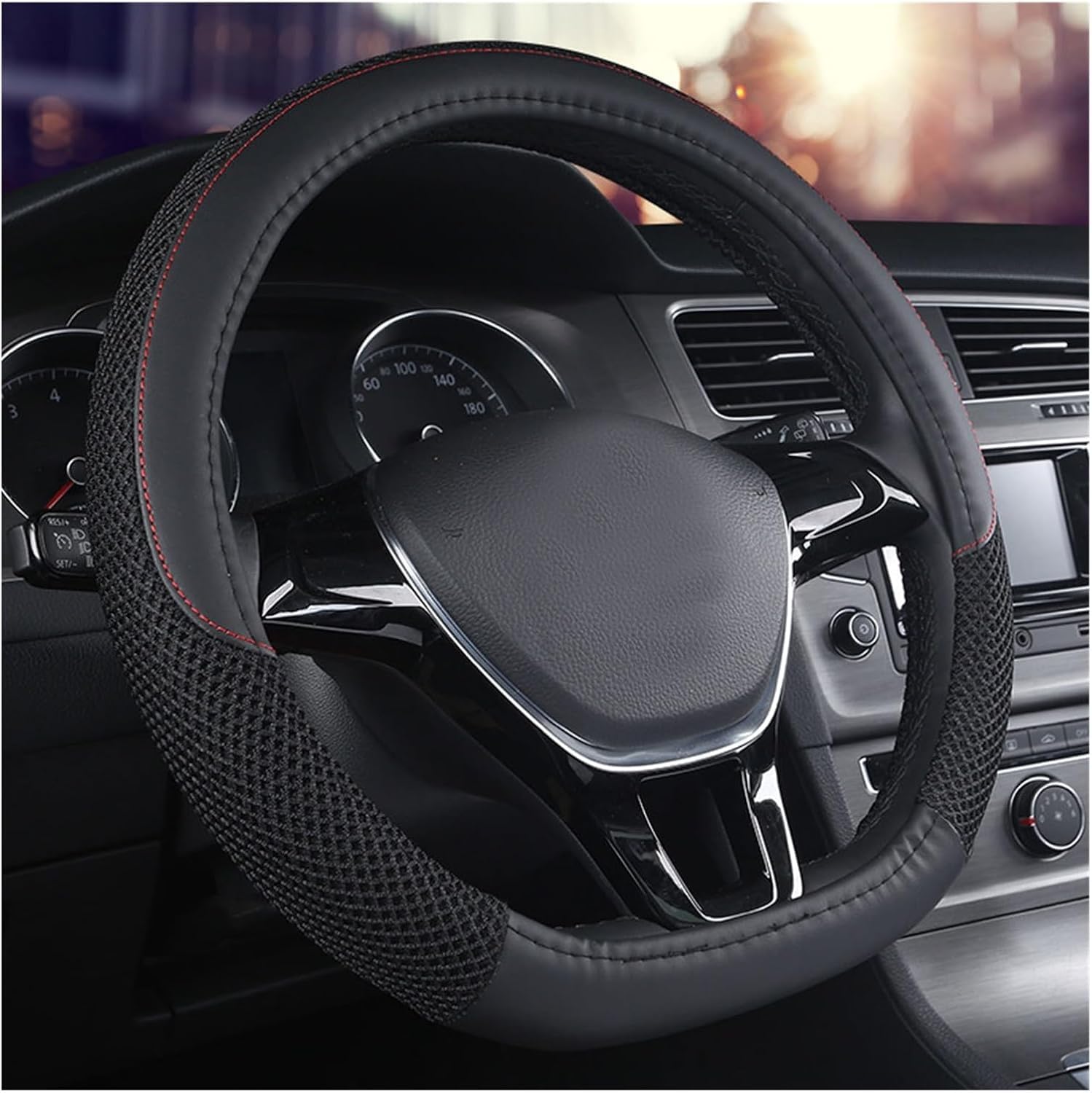 QIZUN Car Steering Wheel Cover, for Kia Sorento 4 (IV) MQ4