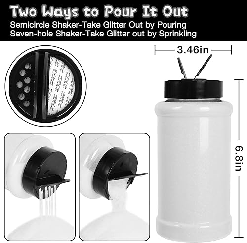 Miniatura 3 de Purpurina blanca ultrafina, 16 onzas (1 libra), purpurina fina para manualidades, manicura, vasos, slime, cosméticos y decoración de festivales,