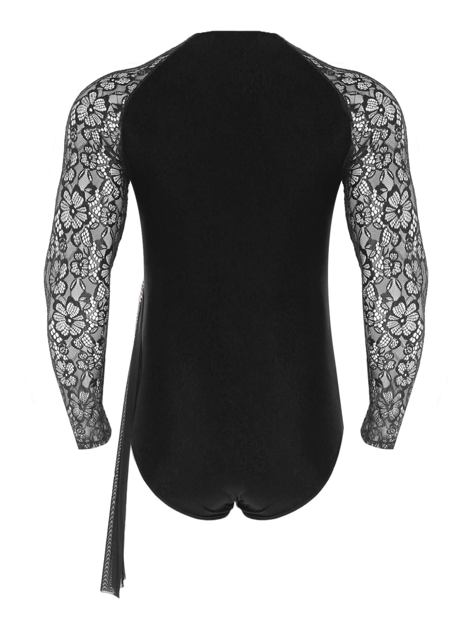 Hombres Traje De Baile Para Hombres Latino Camisa De Baile De Salón Latino Maillot Ballet De Competición Y Performance Negro M