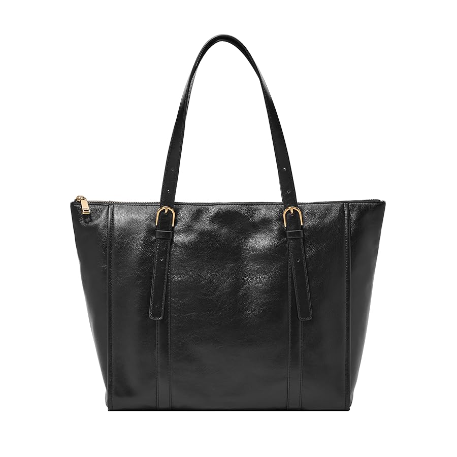 Amazon.com: Fossil Women's Carlie Leather Tote Bag Purse