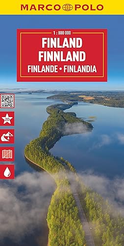Marco Polo Wegenkaart Finland: Wegenkaart Schaal 1 : 800.000