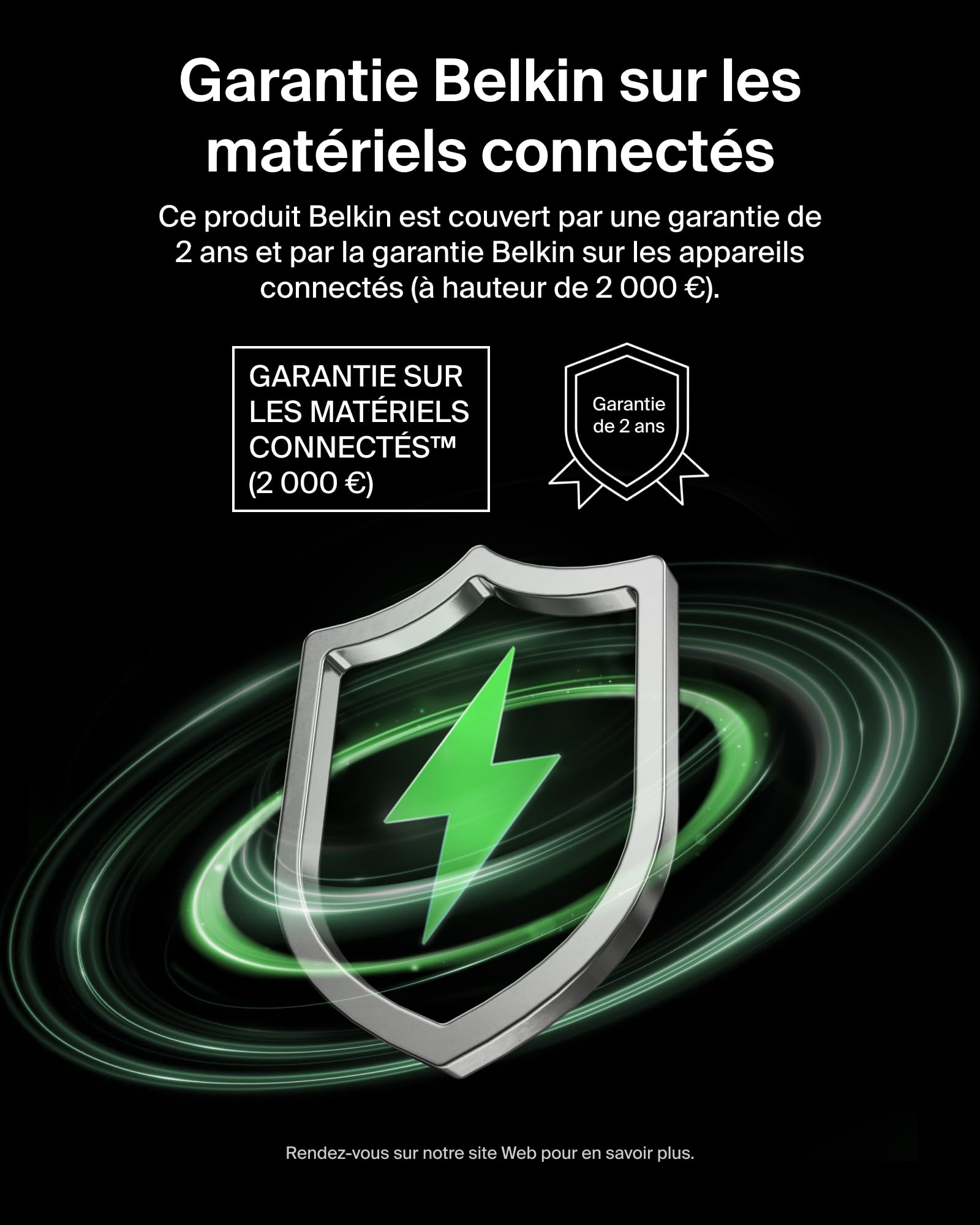 Belkin Gaming Batterie Externe 20000mAh, 30W avec câble USB-C intégré (Recharge Rapide USB-C PD, Chargeur Portable pour Nintendo Switch 2, iPhone 16, iPad Pro, Galaxy S25, etc., Noir)