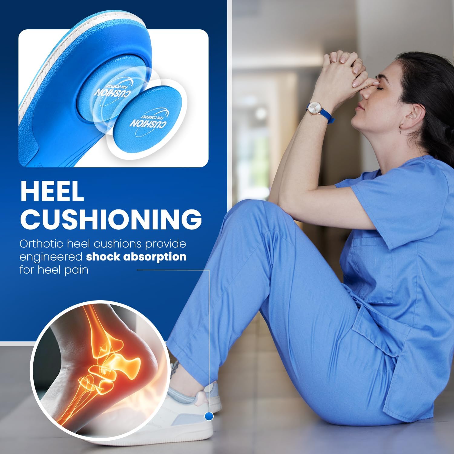 PCSsole Orthotic Insoles Pro for Plantar Fasciitis Relief - 240+lbs Heavy Duty High Arch Support Inserts with Max Cushion & Comfort - Shoe Insert for Flat Feet, Heel Pain, Overpronation - Image 7