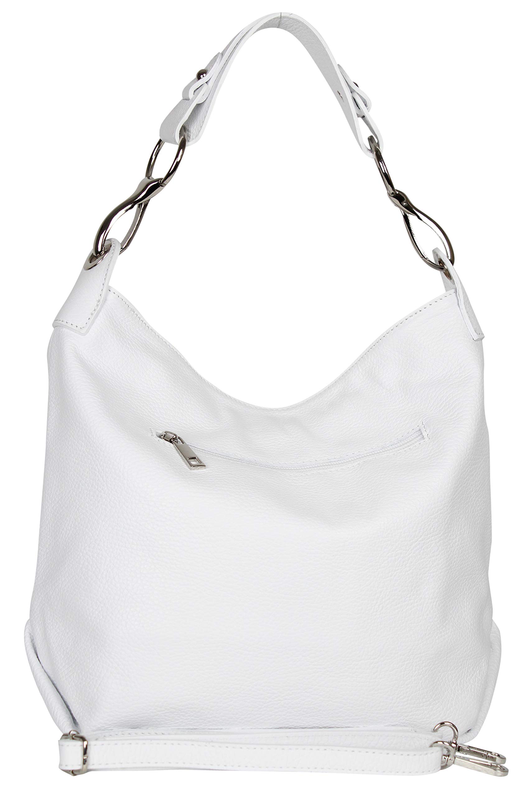 AmbraModa GL033 - Bolso de mano bolso de hombro de piel para mujer