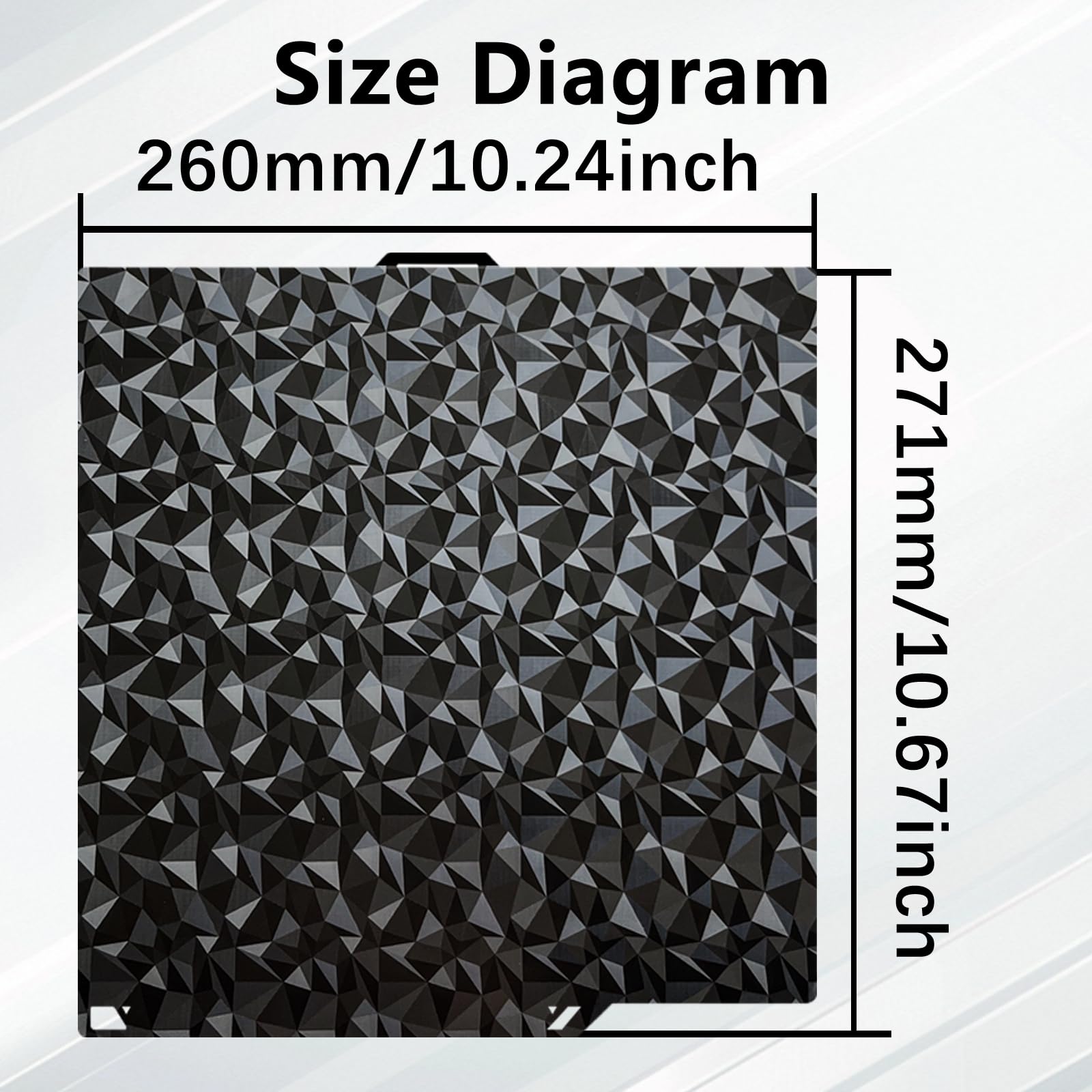 260X271 mm PEO PET Build Plate For Elegoo Centauri Carbon/Centauri Carbon 2,Double Sided Spring Steel Print Bed CC/CC2 Build Plate Easy Model Removal Compatible with Elegoo Centauri Carbon 3D Printer