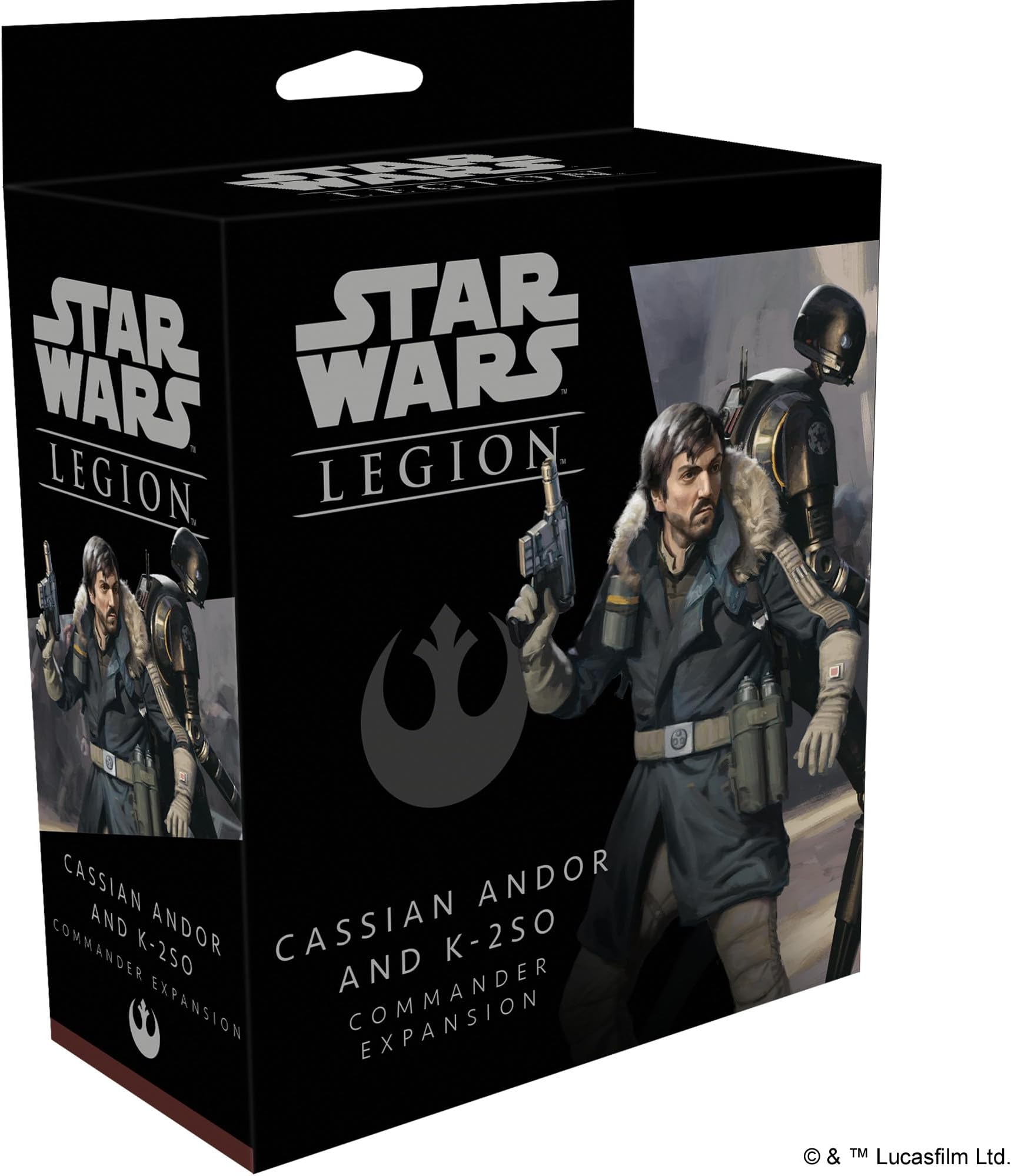 Atomic Mass Games | Cassian Andor and K-2SO Commander Expansion: Star Wars Legion | Miniatures Game | Ages 14+ | 2 Players | 120-180 Minutes Playing Time