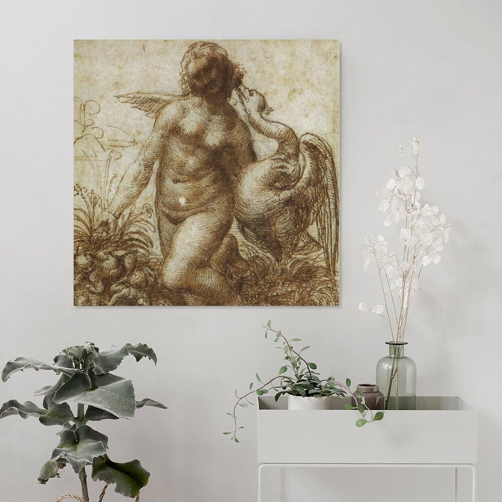 Amazon.co.jp: Leonardo Da Vinci レオナルド・ダ・ヴィンチ「レダと