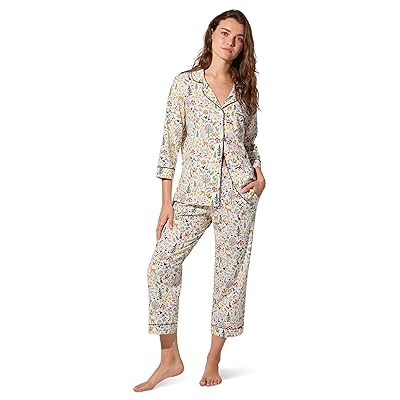 Bedhead PJs 3/4 Sleeve Classic Stretch Jersey Crop Pj Set Women