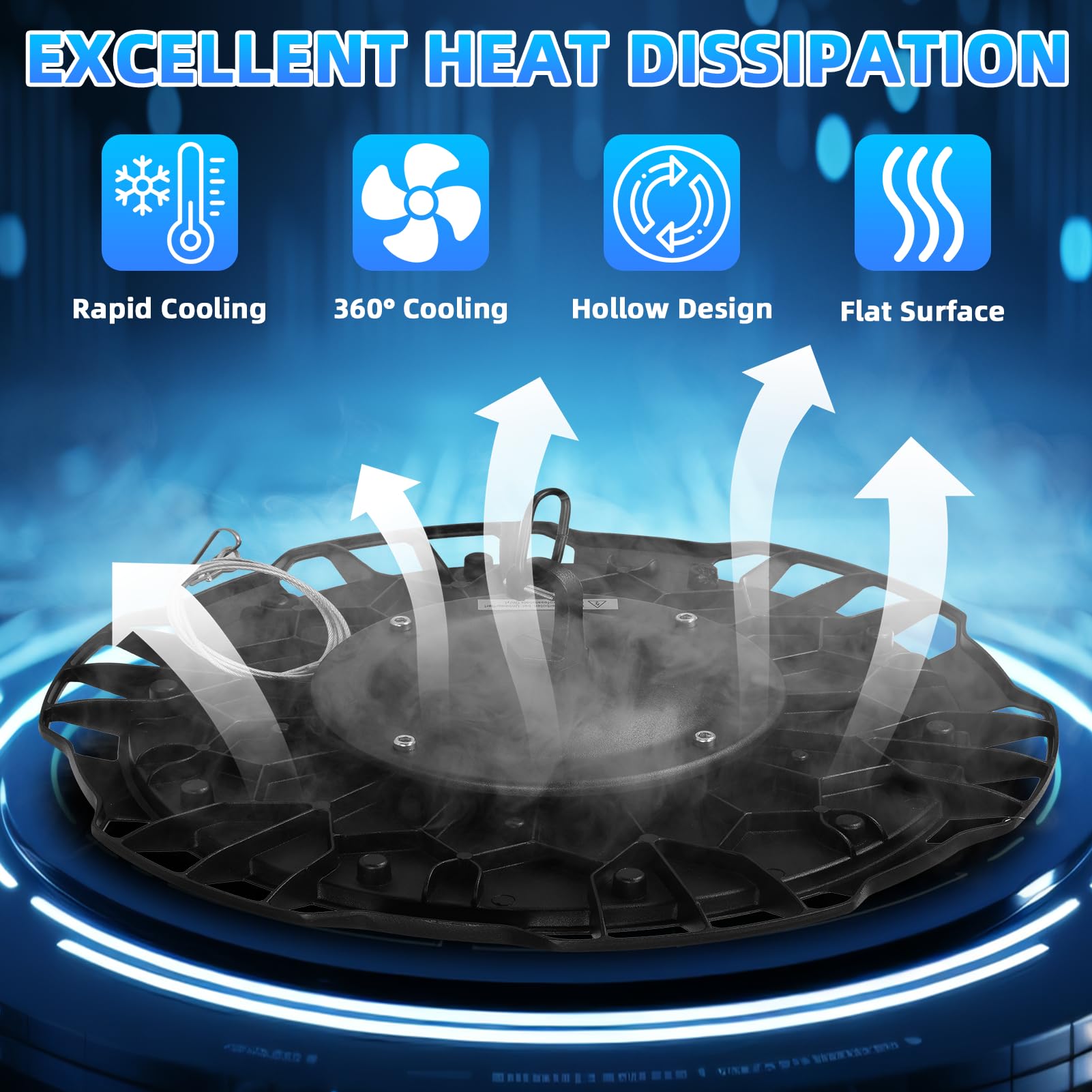 10Pack 200W LED UFO High Bay Light 6500K Daylight White 10000LM Workshop Lighting IP65 Waterproof Commercial Shop Industrial — view 6