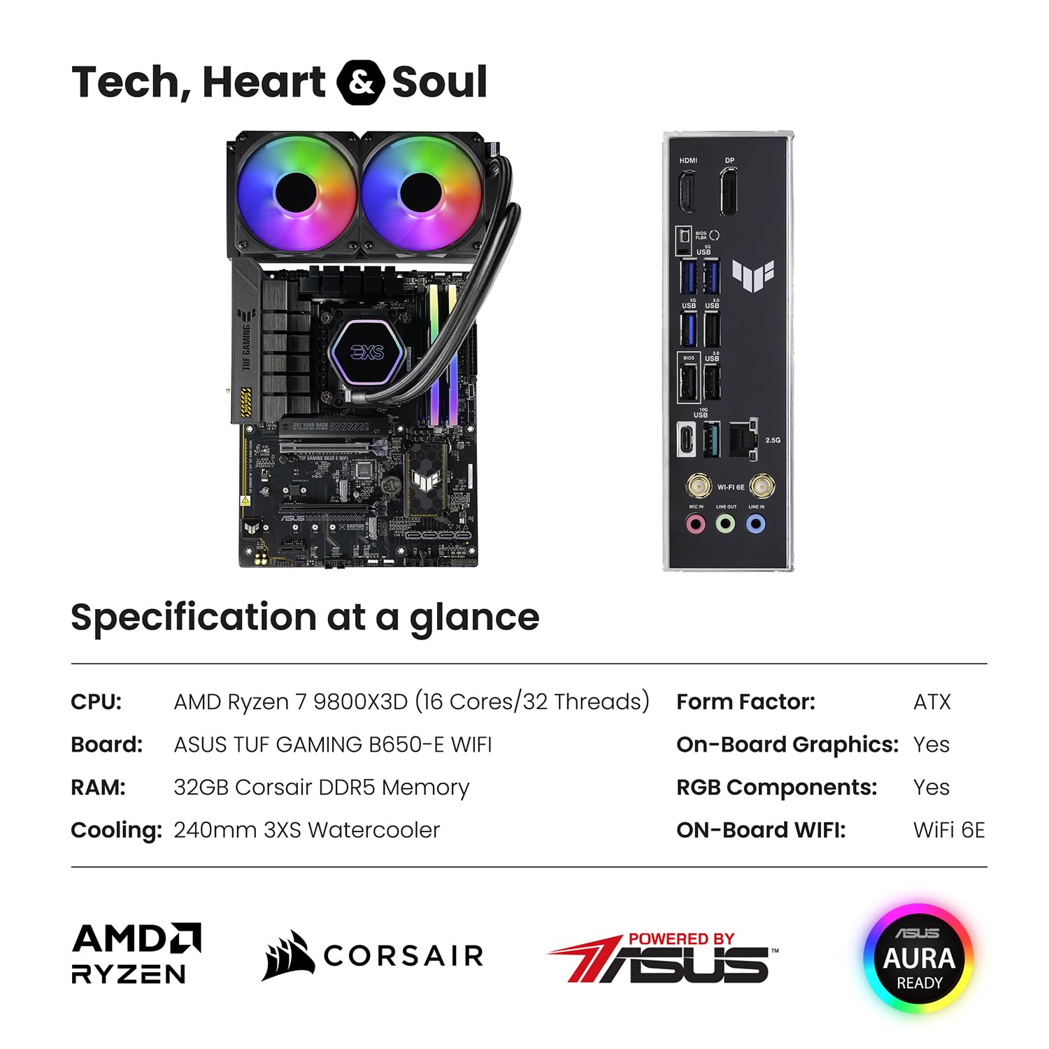 SCAN Hardware Bundle | Ryzen 7 9800X3D CPU | TUF GAMING B650-E