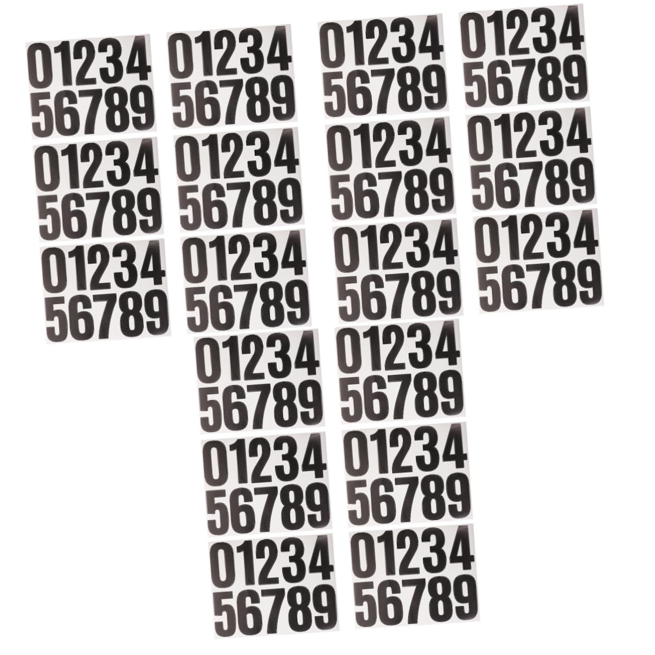 Adesivi Numeri Bianchi Riflettenti - 50 Pezzi, 4 Pollici (29x22 Cm), Per Cassette Postali E Porte - Foto 2