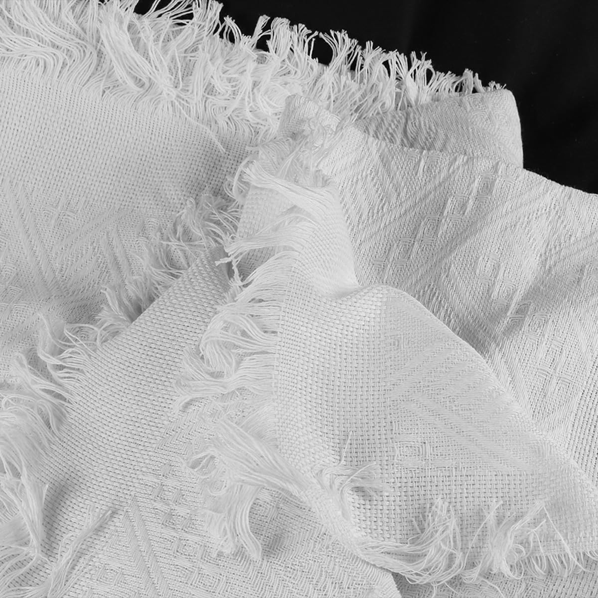 Coperta da picnic Boho, coperta da spiaggia impermeabile e lavabile, tappetino da spiaggia, coperta da campeggio per esterni/picnic/giardino/campeggio, bianco 90x180 cm (White)