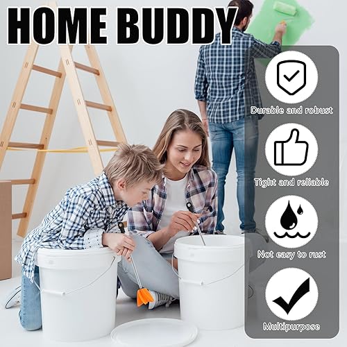 Miniatura 5 de Loosh 6 agitadores de pintura de 11 pulgadas para taladro, accesorio mezclador de pintura, mezclador epoxi hélice para resina de hormigón, paleta