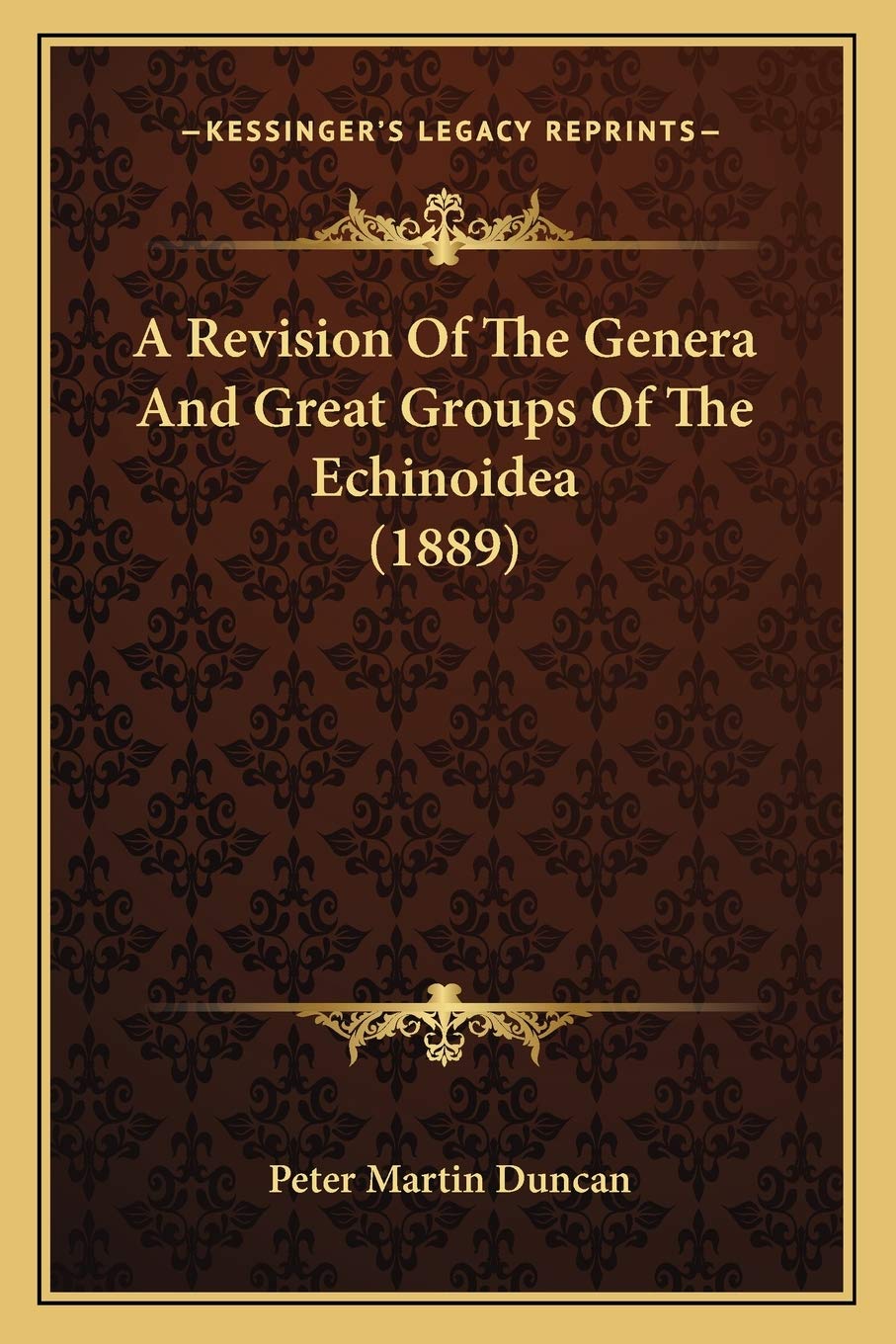 A Revision Of The Genera And Great Groups Of The Echinoidea (1889)