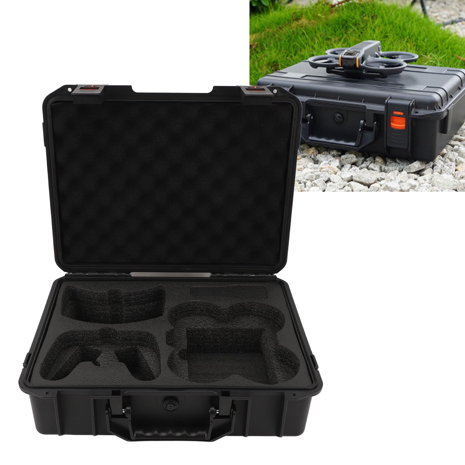 Custodia Rigida Impermeabile per Droni Antiurto per Accessori Drone Avata 2, Custodia Rigida di Grande capacità per Viaggi con Droni, per Piloti di Professionisti
