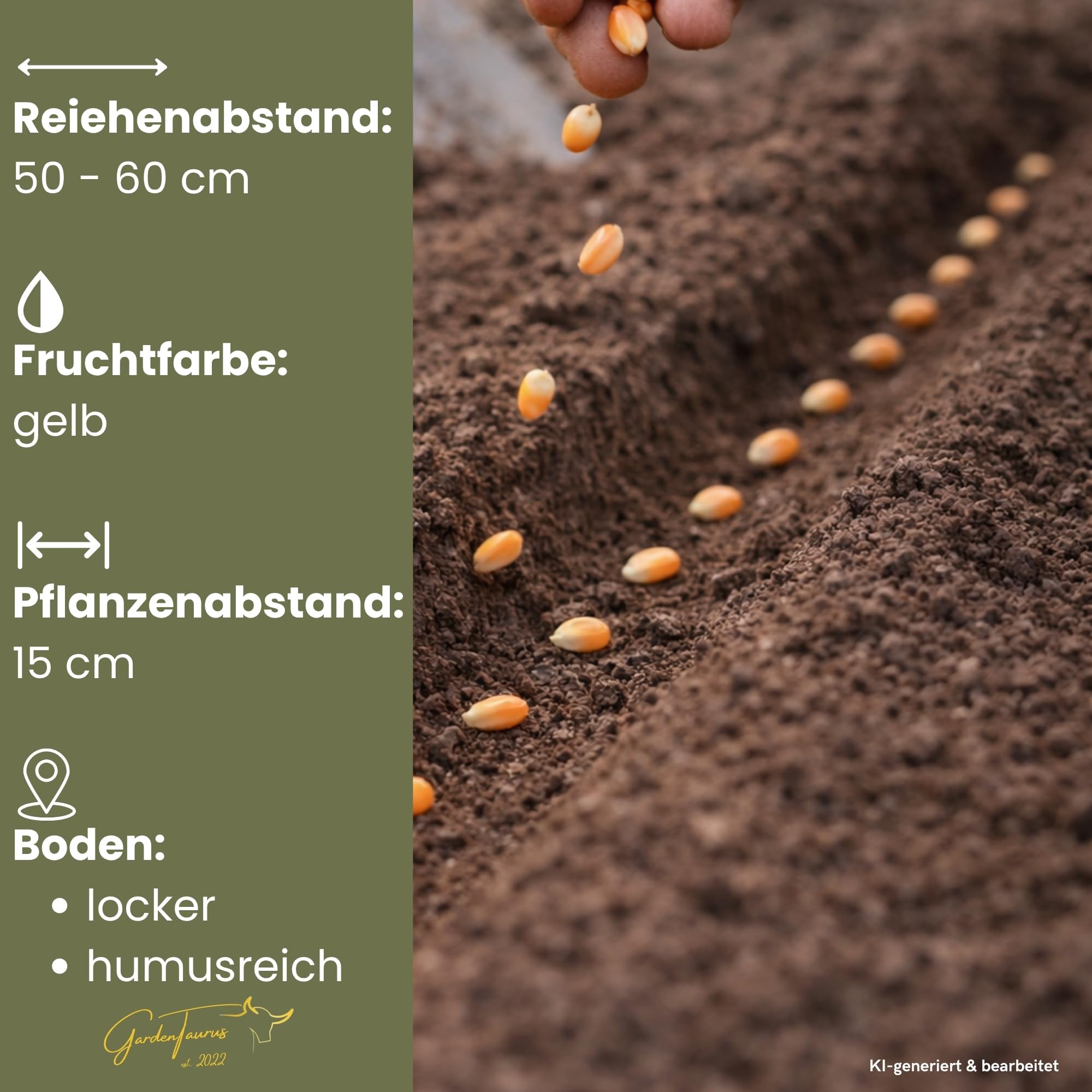 Zuckermais Golden Bantam | Profi Saatgut | sehr süße Sorte | Bantam-Mais mit kurzer Vegetationsperiode | sehr vitaminreich | anbausicher (1000 g)