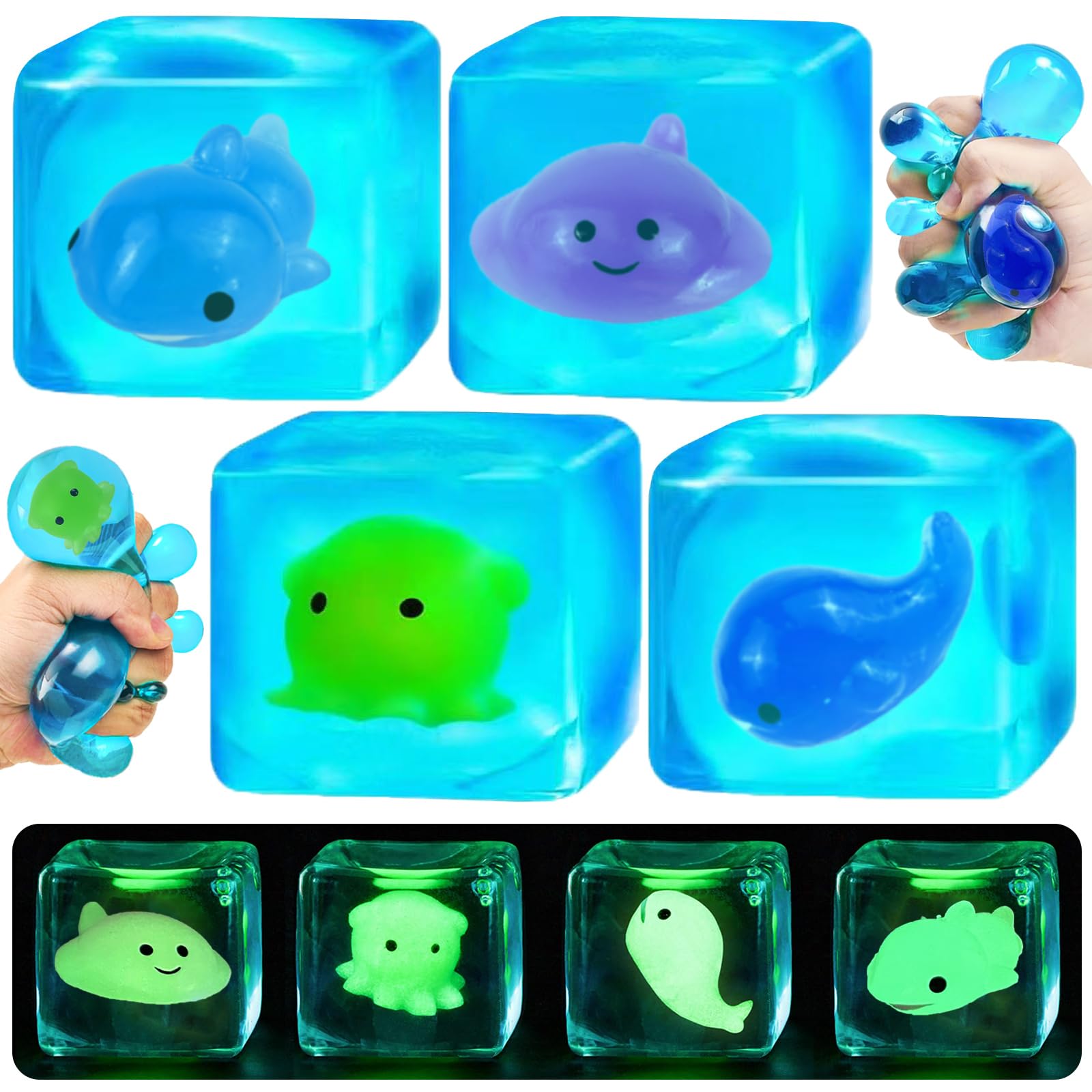 �️ 4 Pcs Gummy Stress Sensory Item for Anxiety Stress Relief — deal on Shopping With Noya