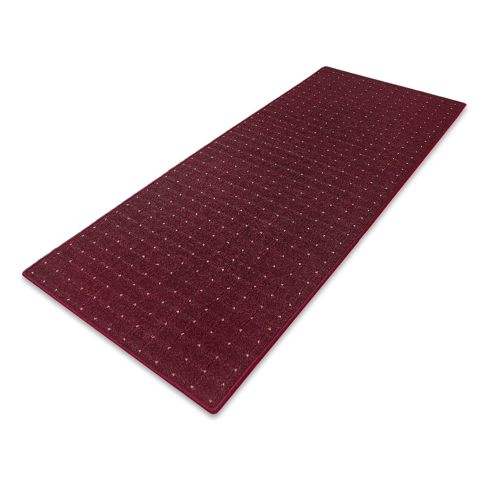 Floordirekt Alfombra de pasillo para cocina, pasillo y sala de estar, 67 cm de ancho, venta por metros, pasillo, cocina, salón (67 x 150 cm, color morado rápido)