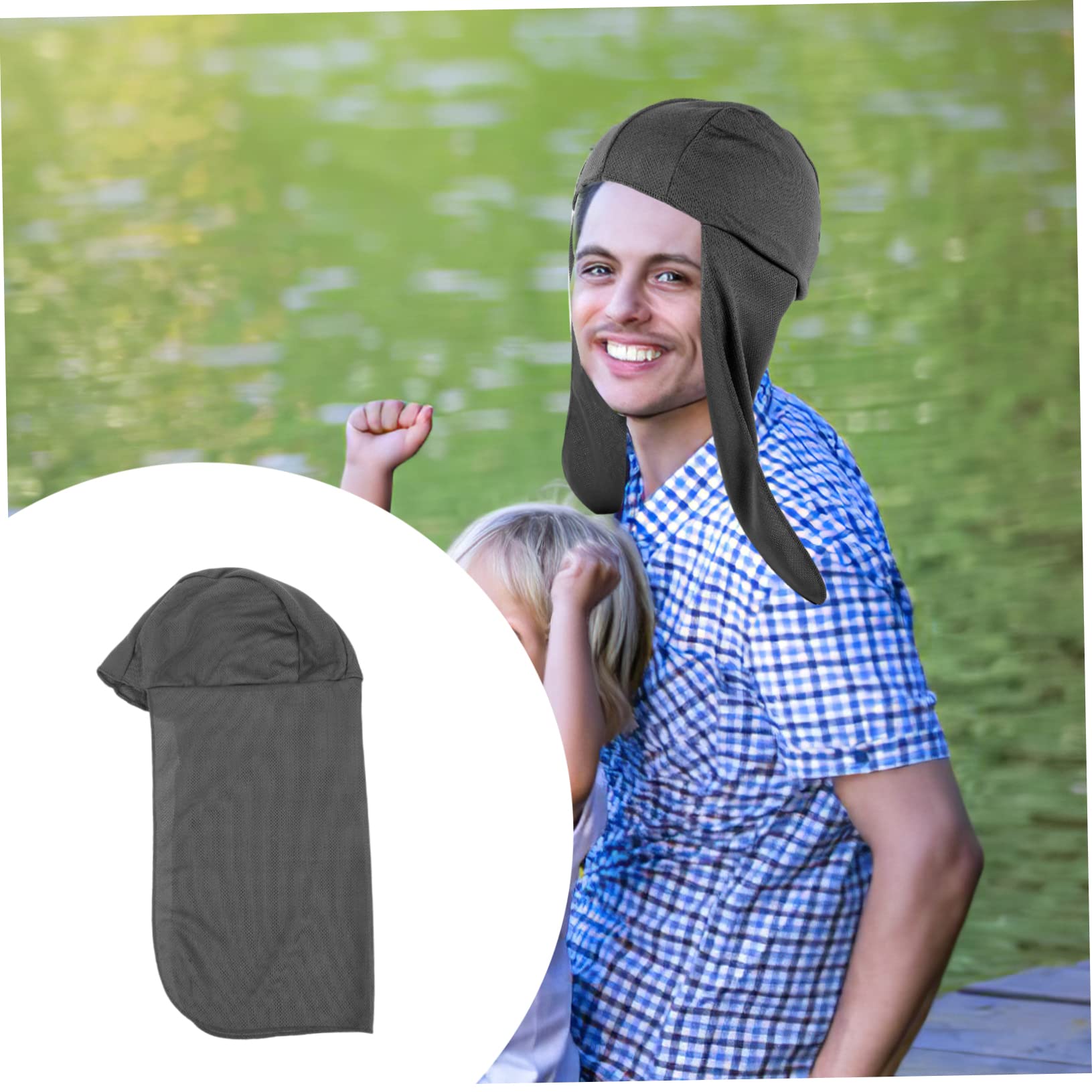 Hemobllo Sombreros De Protección Solar para Gorras Unisex De Larga para Actividades Sombreros Y Cómodos Oscuro