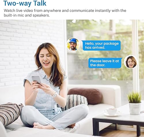Miniatura 5 de Timbre de video inalámbrico con receptor interior, seguridad mejorada con detección humana IA, audio de 2 vías, visión nocturna, alertas en tiempo