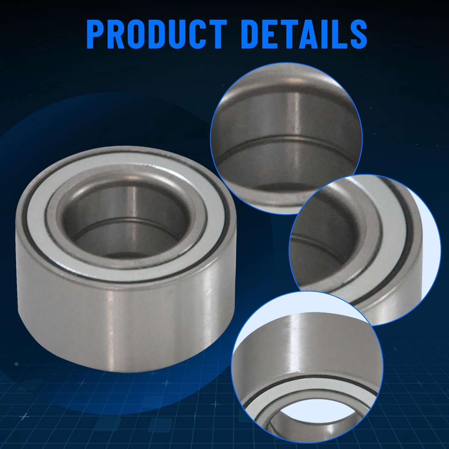 510093 2 PCS Front Left & Right Wheel Bearing for Kia Forte/Forte Koup / Forte5 / Soul/Soul EV, for Hyundai Elantra/Elantra Coupe/Elantra GT Pair