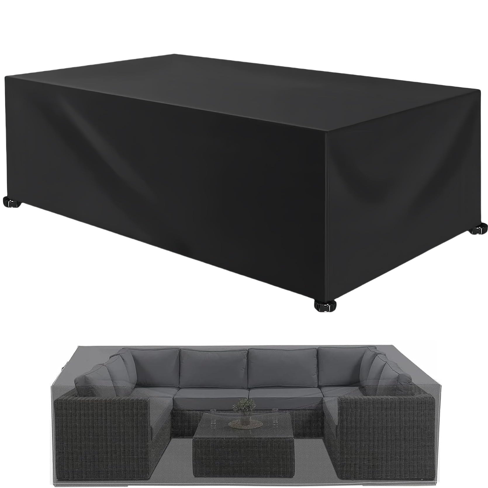 Bâche table jardin pour protéger votre salon extérieur en hiver comme en été
