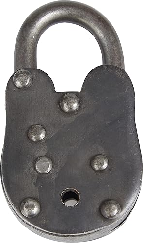 Miniatura 3 de Deco 79 01103 - Candado y llaves de latón, 2 pulgadas de alto, 1.25 pulgada de ancho