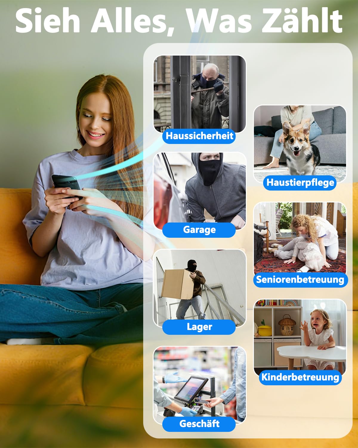 Mini Kamera Überwachungskamera Innen Ohne WLAN, Flexible Offline oder WLAN | Nachtsicht, Bewegungserkennung, Magnet Halterung, 4K Mini Überwachungskamera Akku für Innen/Außenbereich