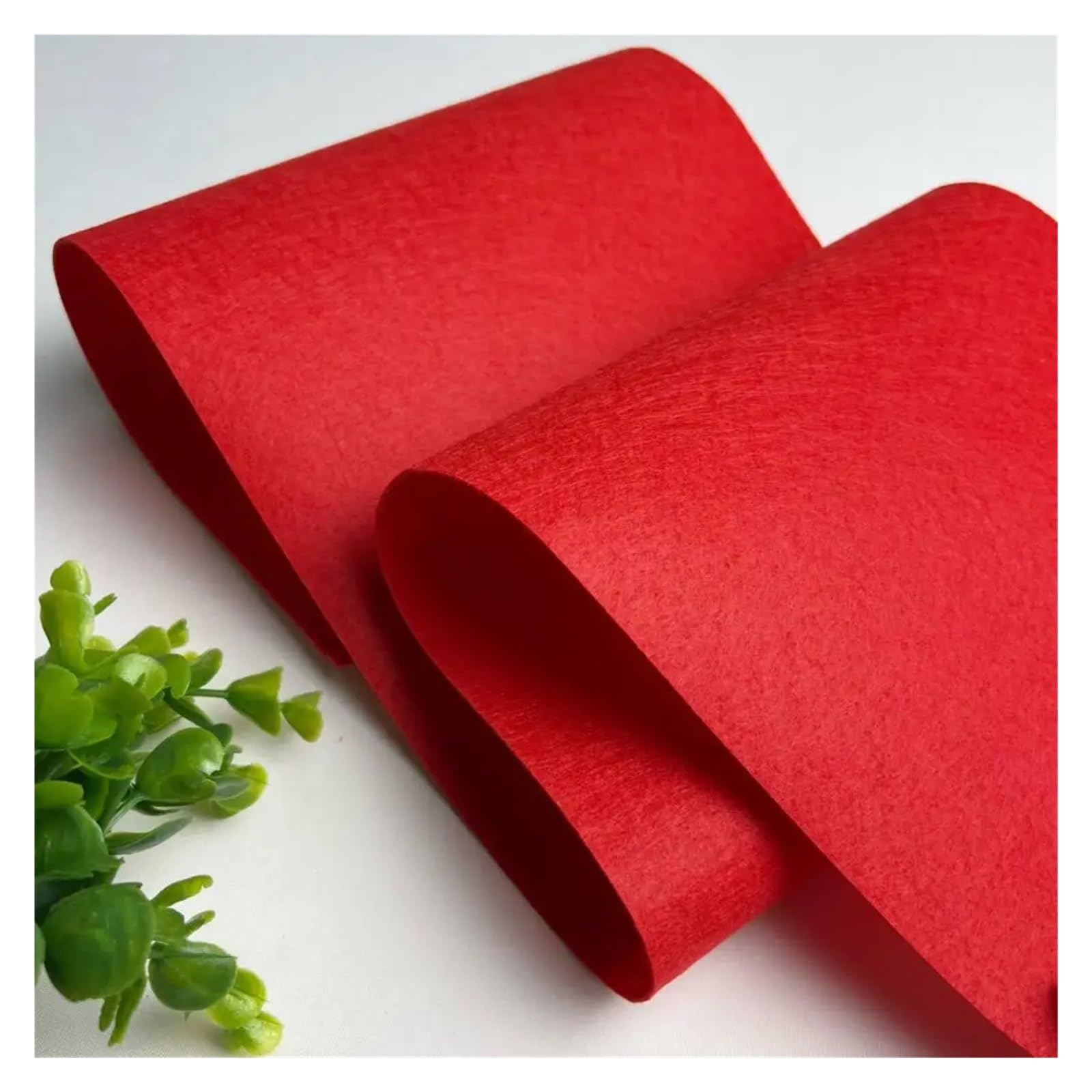 Feutrine Feuille de feutrine rigide 1/2/3 mètre, couleurs assorties, épaisse, idéale for vos projets couture et loisirs créatifs Feutrine loisir creatif(Tango Red,200 x 85cm 1pc)