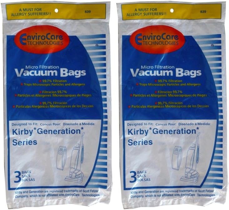 6 Kirby Generation 3 micro filtration Allergen Vacuum