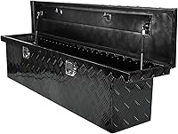 Vista 29 de Caja de herramientas de aluminio chapada en negro de 39 pulgadas para camioneta, almacenamiento para caja de camioneta pickup, caja de lengua