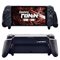 Vista 6 de Satisfye - ZenGrip Ronin Slim Bundle, Accessories Compatible with Nintendo Switch & OLED - The Bundle includes Black Ronin ZenGrip and Grey ZenCase