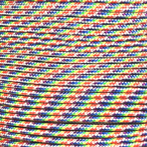 PARACORD PLANET 10, 25, 50, and 100 Foot Hanks of 425 Paracord (3mm), Made of 100% Nylon for Tactical Crafting, Survival