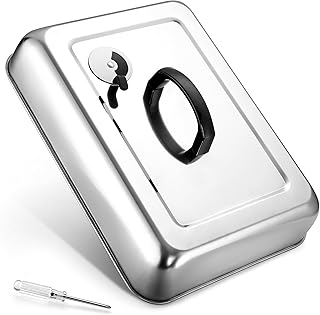 Onader 13 x 9 Inch Rectangular Basting Cover with Vent, Stainless Steel Melting Dome for Griddle