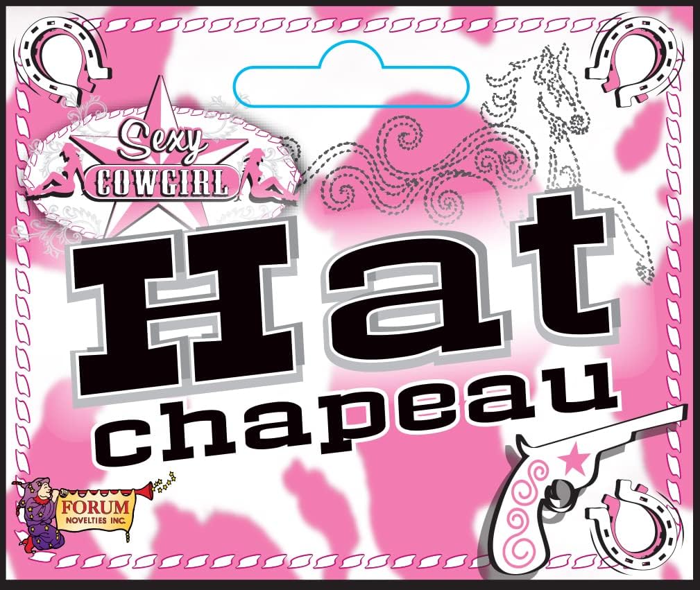 Rubies Forum Novelties Junior Deluxe Cowgirl Hat with Pink Sequins,15 x 11.5 x 4.7 - Image 2