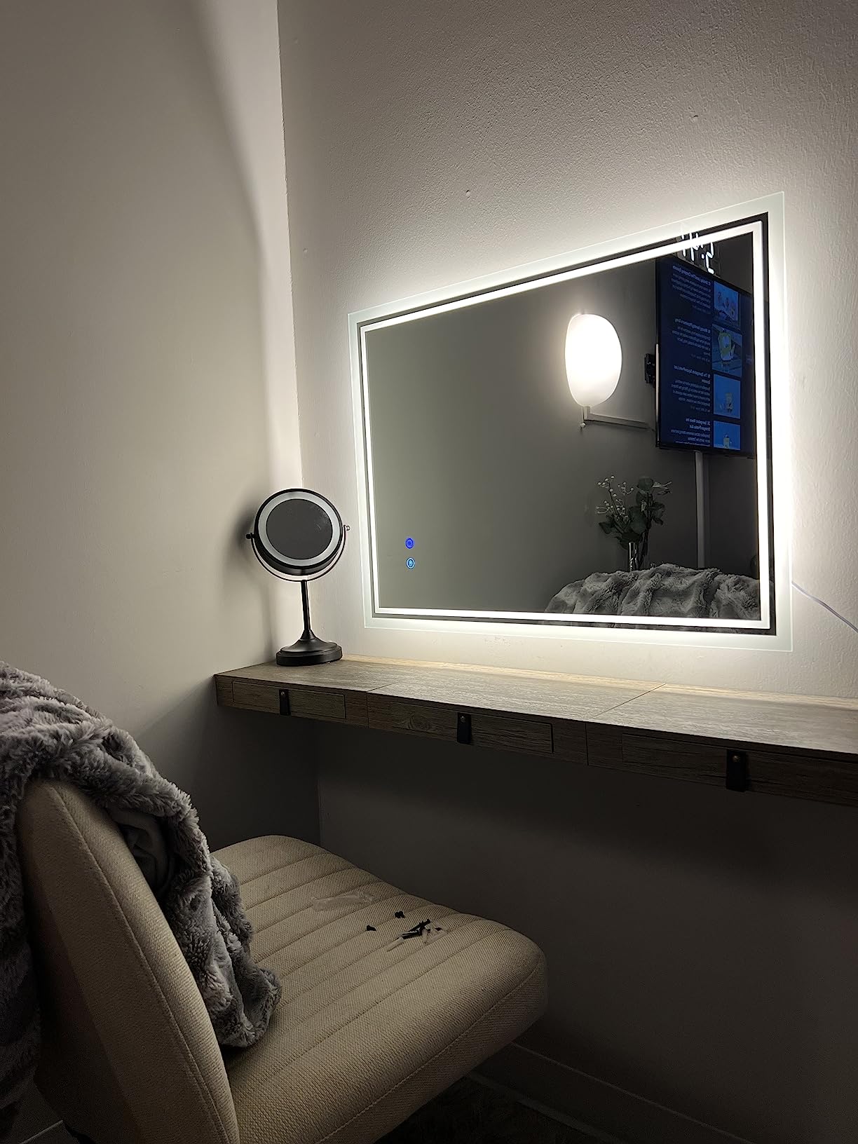 $20/mo - Finance ZELIEVE 60 x 36 Led Bathroom Mirror,Led Backlit Mirror ...