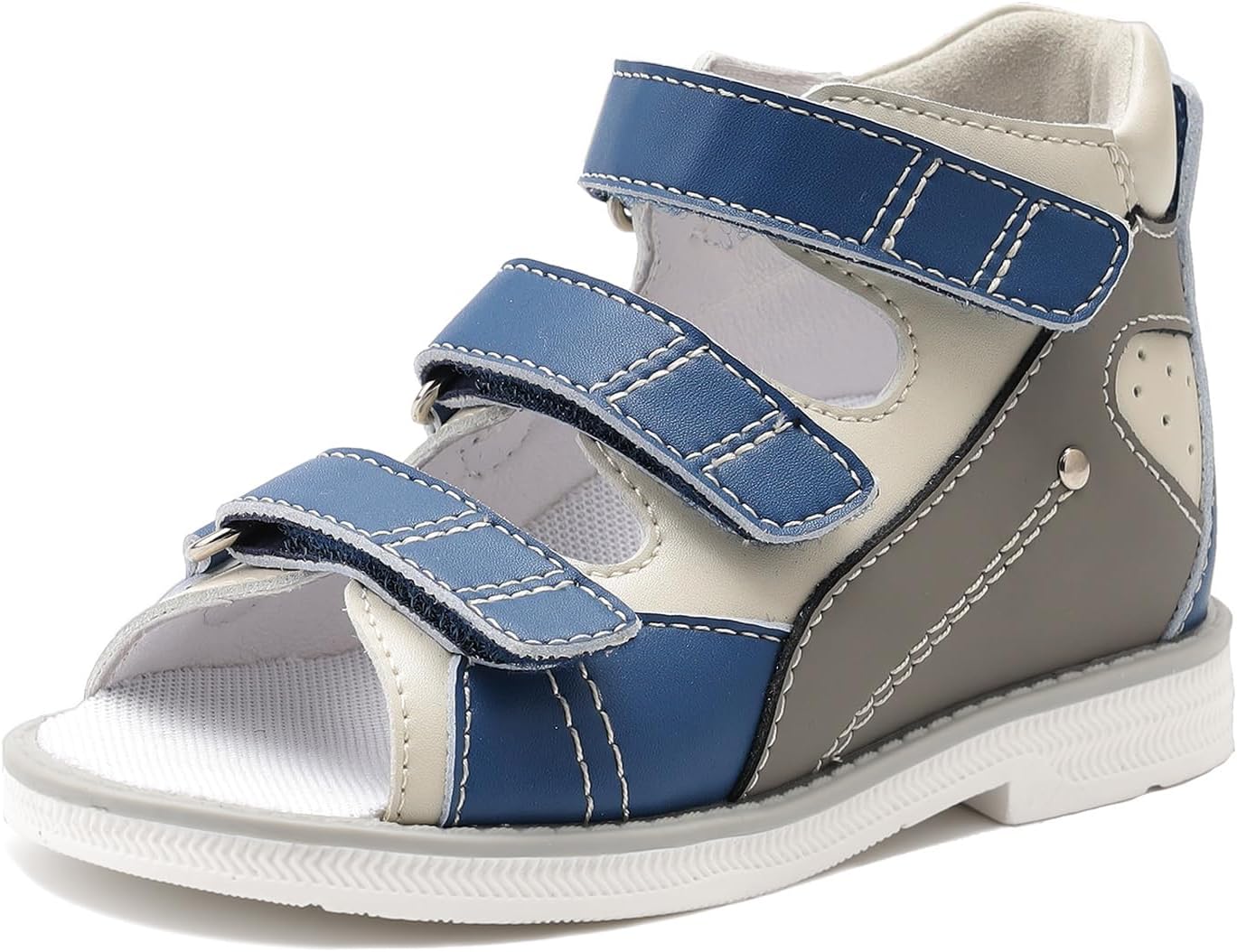 princepard Toddlers Orthopedic Sandals with Arch Support,Low-top Supportive SMO Shoes