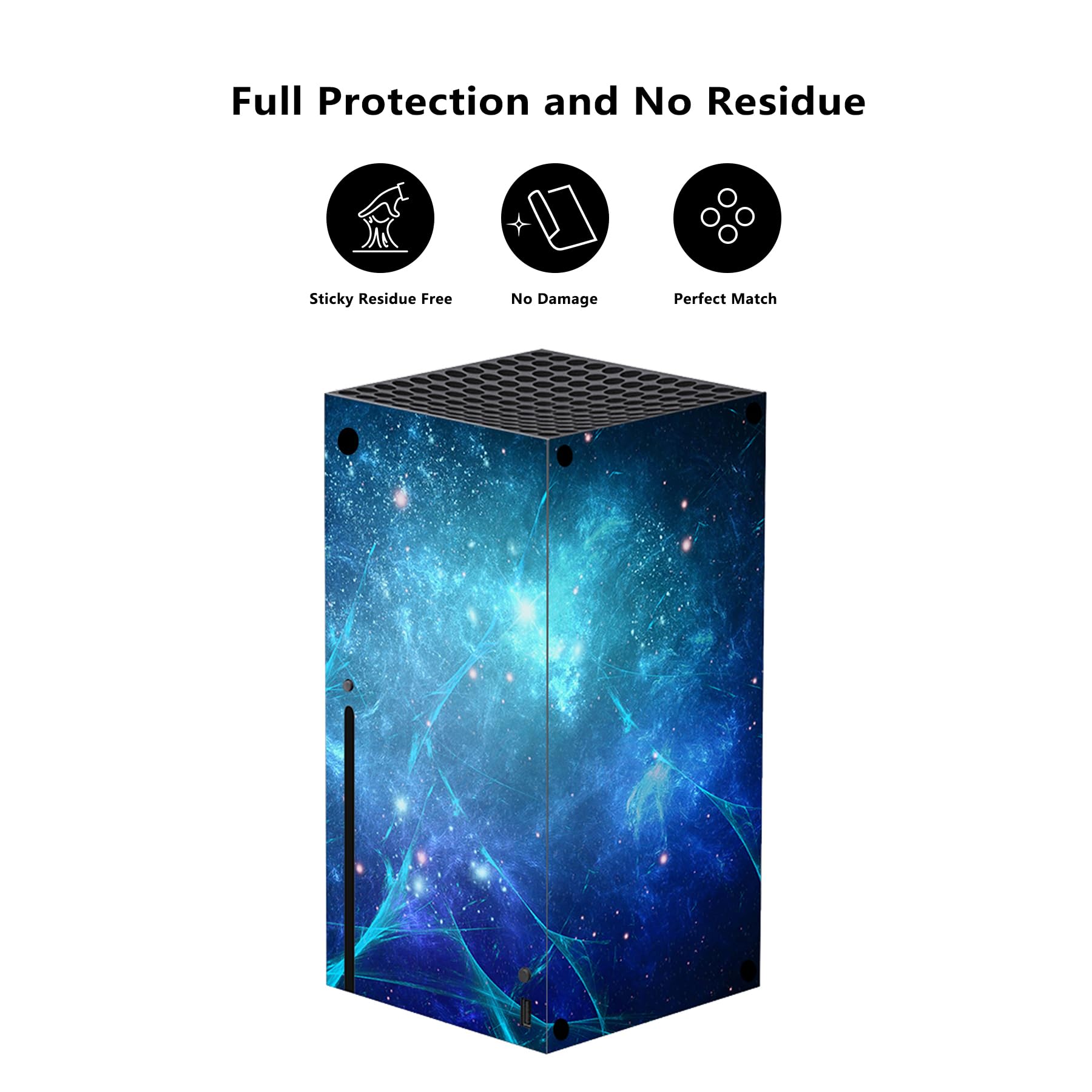 PlayVital Adesivo Skin per Xbox Series X Console&Controller Sticker Decal Cover Vinile per Xbox Series X-Galassia