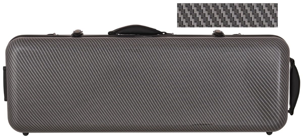 Custodia per Viola Fiberglass 38-43 Oblong special nero M-case + borsa musicale