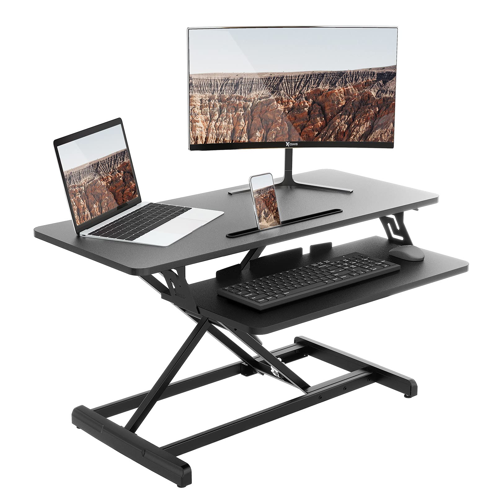 Buy Standing Desk Converter Adjustable Height 36 inches Stand Up Desk
