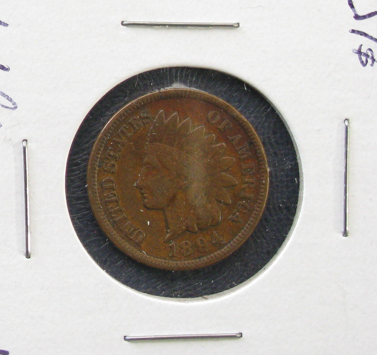 1894 Indian Head Cent Penny