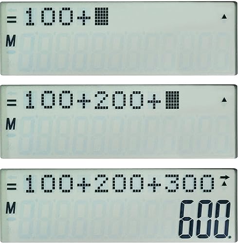 Miniatura 7 de Calculadora LCD grande, negocio de escritorio de doble potencia, escuela secundaria, UNIONE CX-950 (blanco)