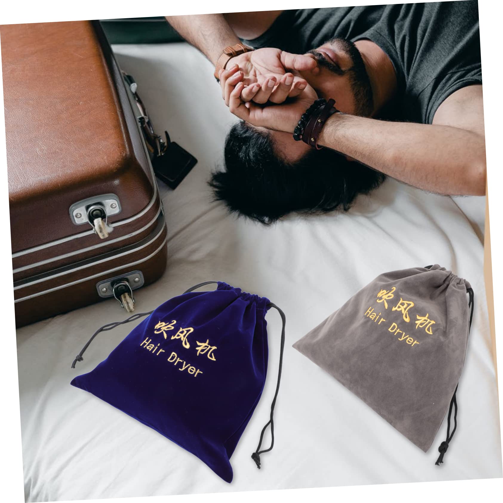 FOMIYES 8stücke Kordelzug Haartrockner Tasche Aufbewahrung Für Haartrockner Und Zubehör Für Badezimmer Und Gästezimmer Staubschutz Und Platzsparend