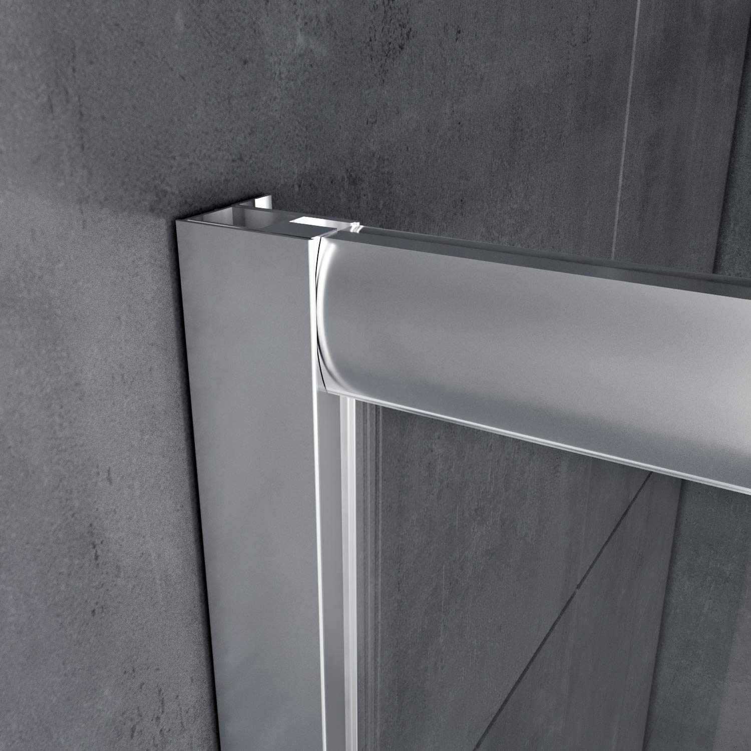 SONNI 1200x1000x1950mm Duschkabine Eckeinstieg Doppel Schiebetür Echtglas Duschwand