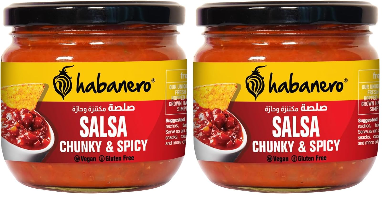 Habanero Tomato Salsa Dip | Mild & Fresh Salsa with Tomato & Herbs | Dip for Nachos, Chips & Snacks | Ready to Eat | 300g (Pack of 2)-image-42